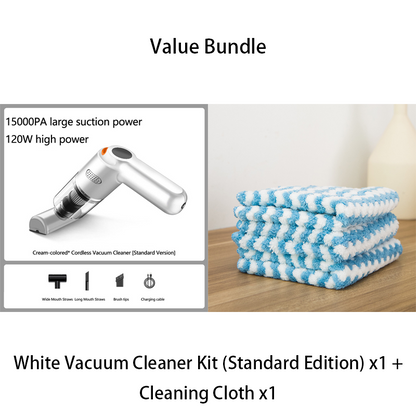 🚗50% OFF NOW ! 💨10000Pa Cordless Handheld Vacuum – Washable Filter & Multi-Nozzle Kit, Portable Powerful Suction Car & Home Cleaner