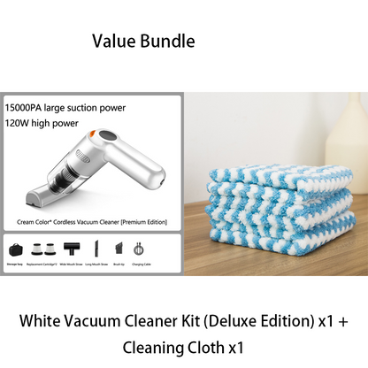 🚗50% OFF NOW ! 💨10000Pa Cordless Handheld Vacuum – Washable Filter & Multi-Nozzle Kit, Portable Powerful Suction Car & Home Cleaner
