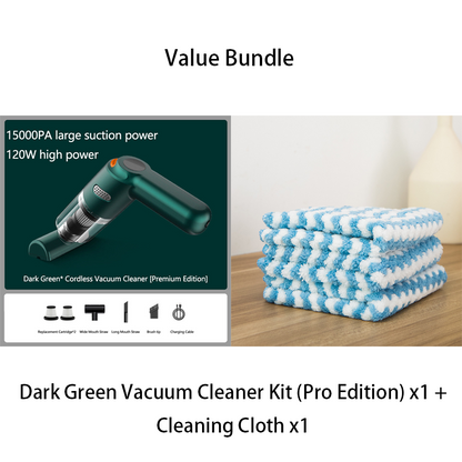 🚗50% OFF NOW ! 💨10000Pa Cordless Handheld Vacuum – Washable Filter & Multi-Nozzle Kit, Portable Powerful Suction Car & Home Cleaner