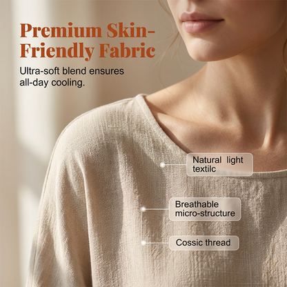 👚 50% OFF NOW! 🌿 Women's Cotton Linen Half Sleeve Top ＆ Pants Set – Breathable & lightweight – Perfect for summer, office or casual days – relaxed fit with natural texture 🌸✨