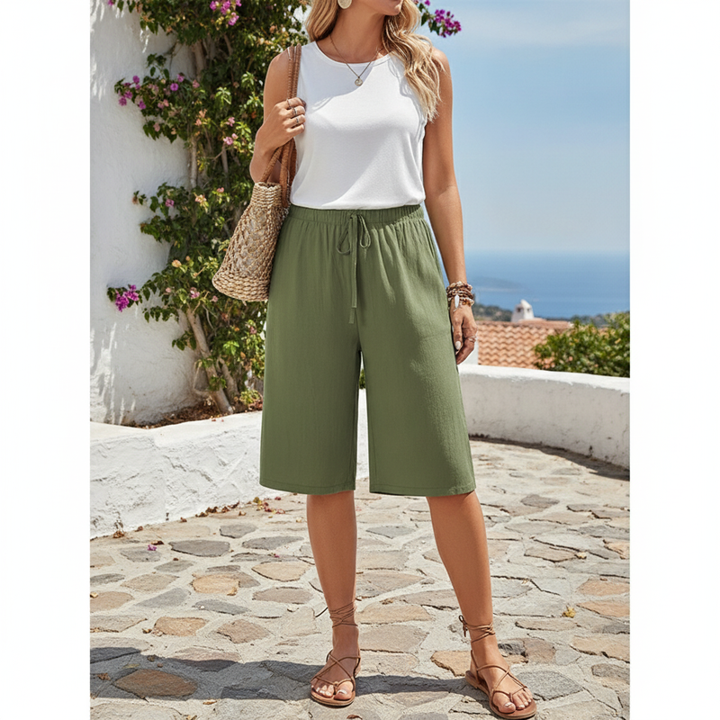 📢📢40% OFF !! ⏰ Women's Wide Leg Trousers – Flowy & lightweight – Perfect for summer, office or casual elegance – comfortable and versatile 🌸✨