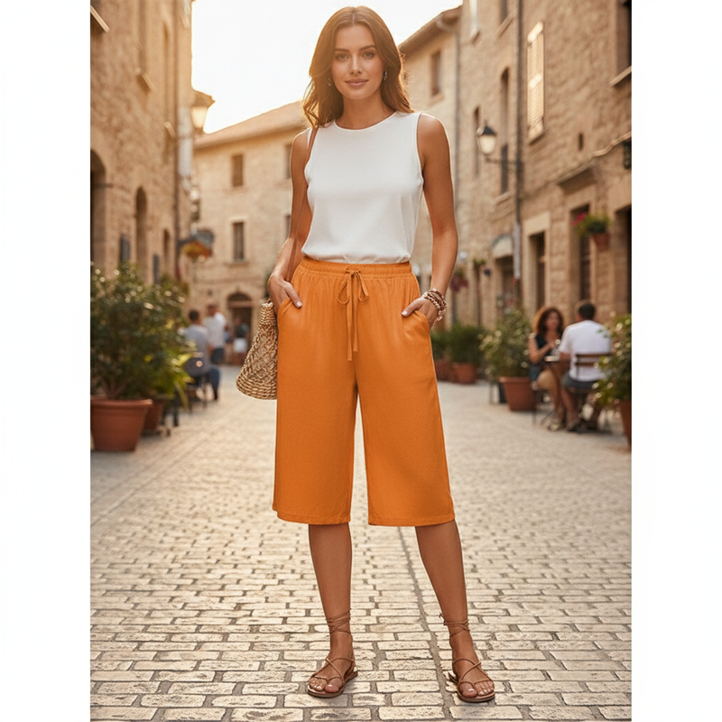 📢📢40% OFF !! ⏰ Women's Wide Leg Trousers – Flowy & lightweight – Perfect for summer, office or casual elegance – comfortable and versatile 🌸✨