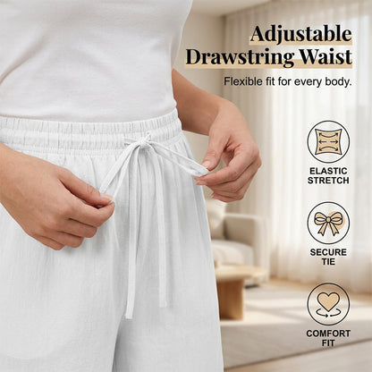 📢📢40% OFF !! ⏰ Women's Wide Leg Trousers – Flowy & lightweight – Perfect for summer, office or casual elegance – comfortable and versatile 🌸✨