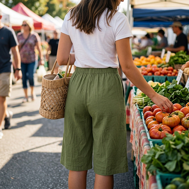 📢📢40% OFF !! ⏰ Women's Wide Leg Trousers – Flowy & lightweight – Perfect for summer, office or casual elegance – comfortable and versatile 🌸✨