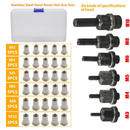 🔧 Last Day Special Price £9.99 !✨ Flat Head Threaded Insert Nut Rivet Nuts Set – Multi-Size, Corrosion Resistant, Easy Install 🛠️