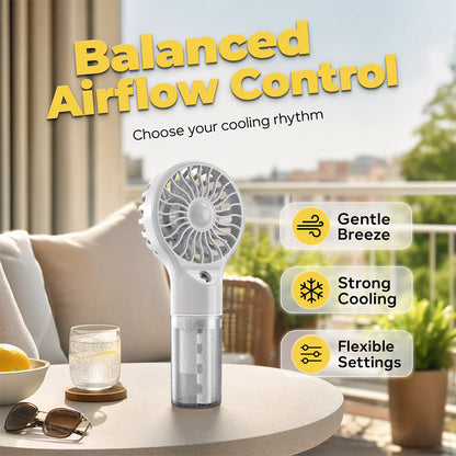 🏖️🌞Summer New Hot Selling 50% OFF🎁❄️Portable Handheld Mist Cooling Fan💦