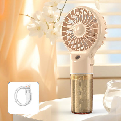 🏖️🌞Summer New Hot Selling 50% OFF🎁❄️Portable Handheld Mist Cooling Fan💦