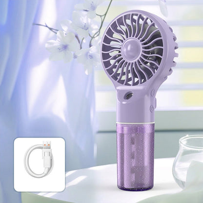 🏖️🌞Summer New Hot Selling 50% OFF🎁❄️Portable Handheld Mist Cooling Fan💦