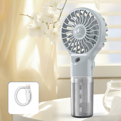 🏖️🌞Summer New Hot Selling 50% OFF🎁❄️Portable Handheld Mist Cooling Fan💦