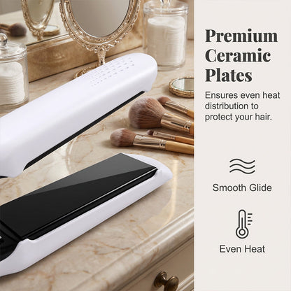 2-in-1 Hair Straightener and Curler with Negative Ionic Care