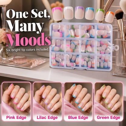 🏆Surprise Price: Only £7.99!!🔥💞50K+ SOLD!💅✨ 50% OFF!🎁 Color Pop Press-On Nails
