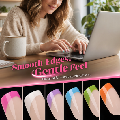 🏆Surprise Price: Only £7.99!!🔥💞50K+ SOLD!💅✨ 50% OFF!🎁 Color Pop Press-On Nails