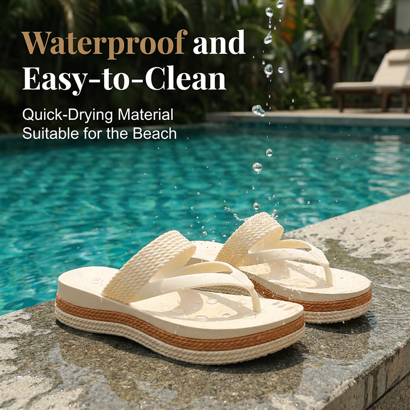 📢🩴Limited-time Special Price:£15.99!!! ⏰Women's Woven Strap Platform Flip-Flops👣