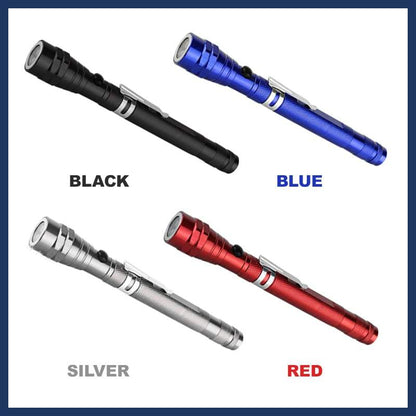 ⏳Time-Limited Special⏰Multifunctional Magnetic Telescopic Flashlight – Extendable, 360° Gooseneck, Super Bright 🛠️