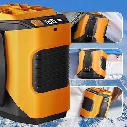 📢📢50% OFF !! ⏰6000mAh Multifuntion Waist Fan with 100 Speeds & Flashlight