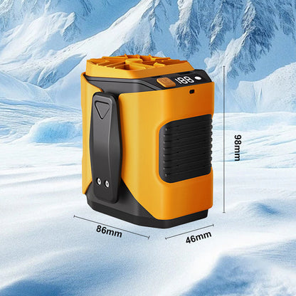 📢📢50% OFF !! ⏰6000mAh Multifuntion Waist Fan with 100 Speeds & Flashlight