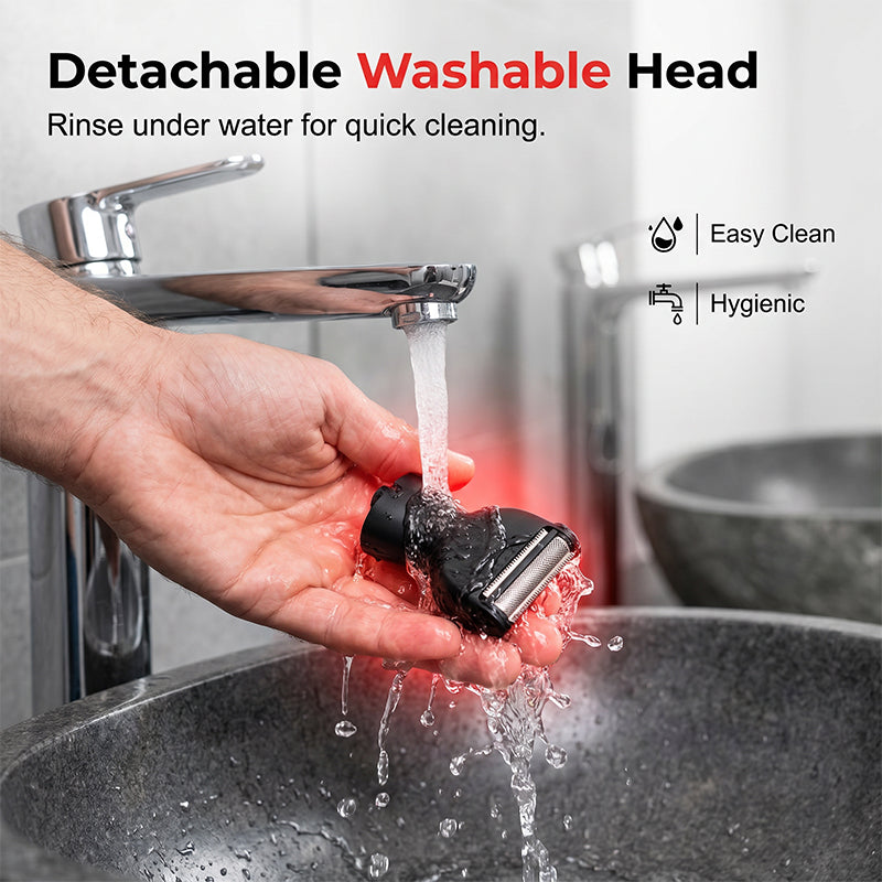 🥳2026 HOT SALE🥳 50% OFF! 💪Reach-Anywhere Body Trimmer – Extendable handle, precision heads. Trim back, chest & legs yourself – no help needed! 🧔✨