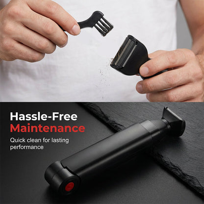 🥳2026 HOT SALE🥳 50% OFF! 💪Reach-Anywhere Body Trimmer – Extendable handle, precision heads. Trim back, chest & legs yourself – no help needed! 🧔✨