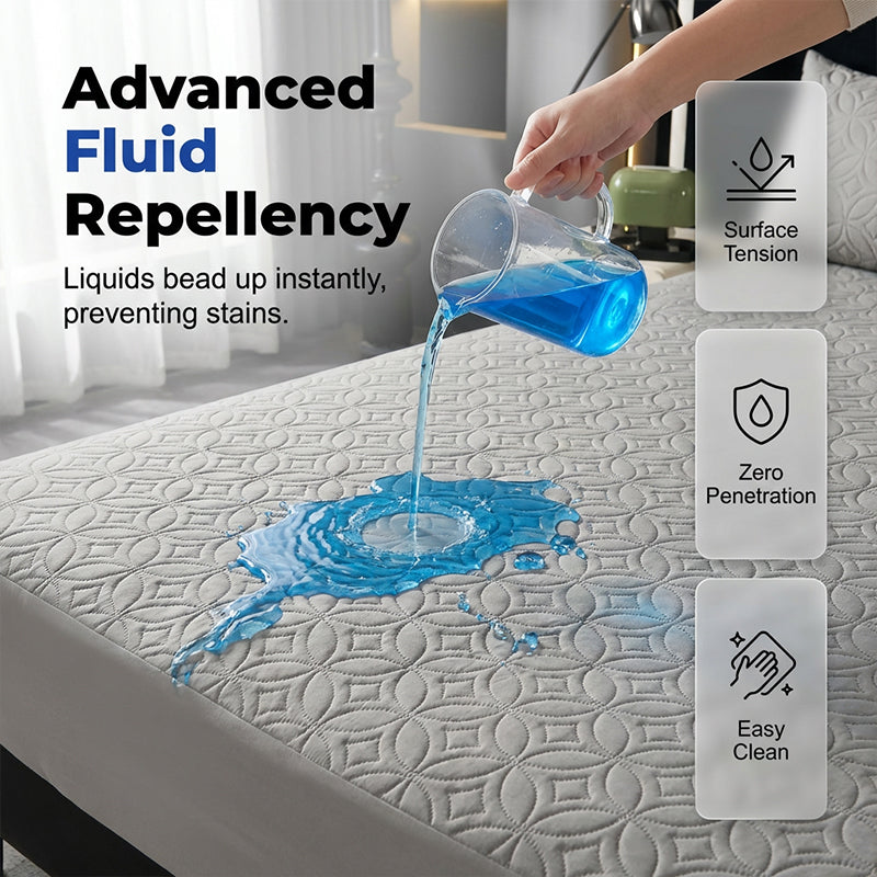 🥳2026 HOT SALE🥳50% OFF!🛏️Quilted Waterproof Mattress Protector – Blocks spills & stains, keeps your mattress fresh. Deep pocket, no shifting. Sleep soundly! 😴✨