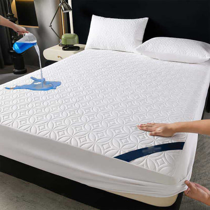 🥳2026 HOT SALE🥳50% OFF!🛏️Quilted Waterproof Mattress Protector – Blocks spills & stains, keeps your mattress fresh. Deep pocket, no shifting. Sleep soundly! 😴✨