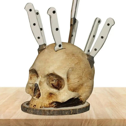⏳Limited-time 50% off⏰Creative Skull Resin Knife Holder💀🔪