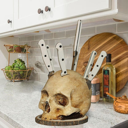⏳Limited-time 50% off⏰Creative Skull Resin Knife Holder💀🔪