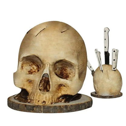 ⏳Limited-time 50% off⏰Creative Skull Resin Knife Holder💀🔪