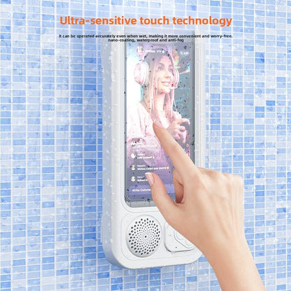 Waterproof Bathroom Phone Holder with Bluetooth Speaker