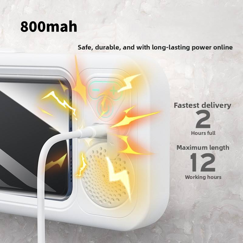 Waterproof Bathroom Phone Holder with Bluetooth Speaker