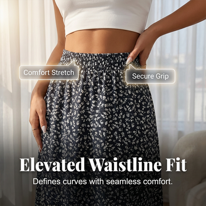 🌺👗Women's Ditsy Floral High-Waist Slit Skirt