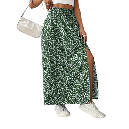 🌺👗Women's Ditsy Floral High-Waist Slit Skirt