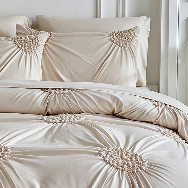 🎉 50% OFF !! 💞 Elegant Pinch Pleat Duvet Cover Set– Soft, Stylish & Designed For A Cosy Bedroom Retreat 🛏️