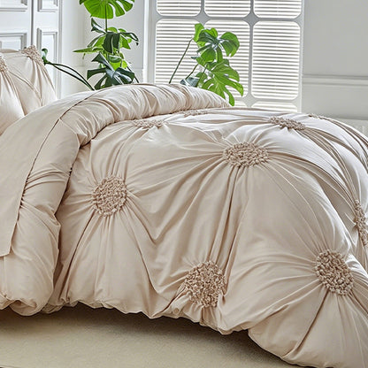 🎉 50% OFF !! 💞 Elegant Pinch Pleat Duvet Cover Set– Soft, Stylish & Designed For A Cosy Bedroom Retreat 🛏️