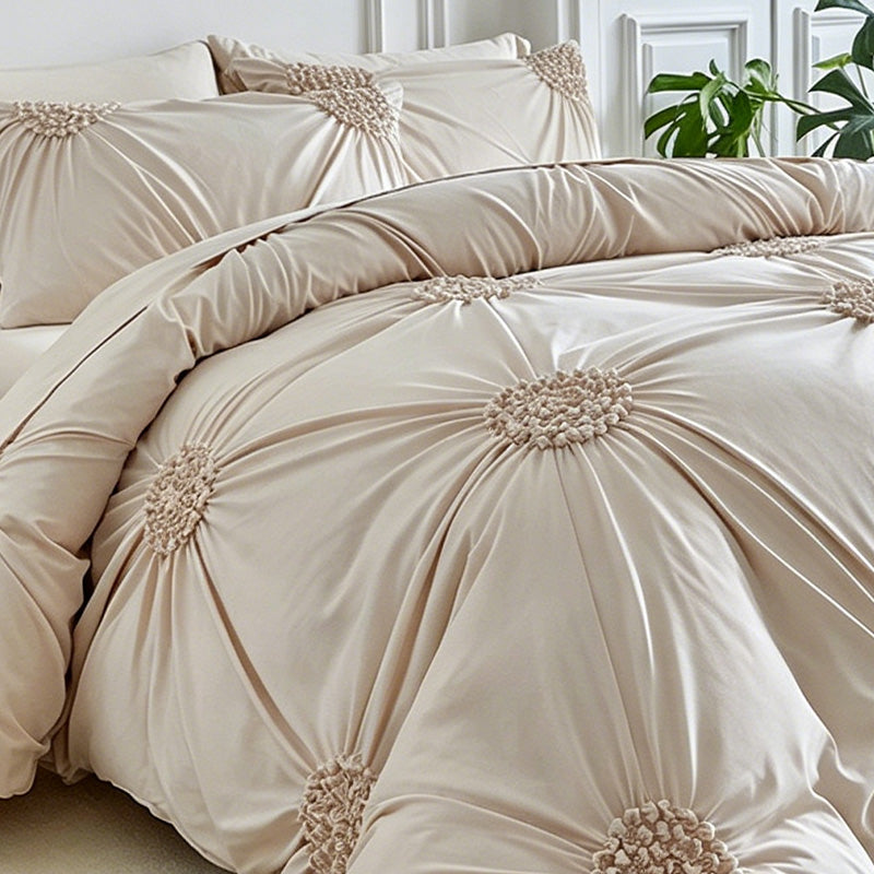 🎉 50% OFF !! 💞 Elegant Pinch Pleat Duvet Cover Set– Soft, Stylish & Designed For A Cosy Bedroom Retreat 🛏️