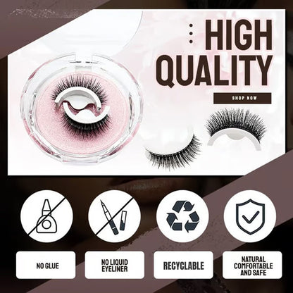 👁️ 50% OFF NOW! ✨ Reusable Self‑Adhesive False Eyelashes – No glue, natural curl & easy removal – Press & go for effortless beauty 💕