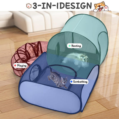 Large Cat Tunnel for Play and Lounging