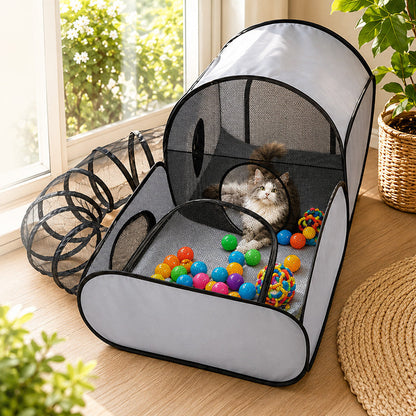 Large Cat Tunnel for Play and Lounging