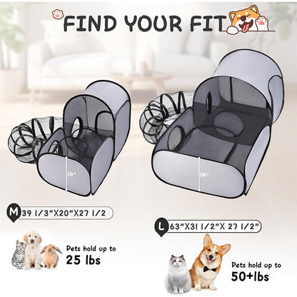 Large Cat Tunnel for Play and Lounging