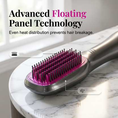 💇‍♀️ 50% OFF NOW! 💨 3-in-1 Hot Air Brush – Straighten, Curl & Volumize Without Heat Damage ✨