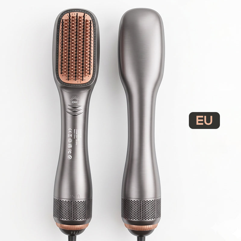 💇‍♀️ 50% OFF NOW! 💨 3-in-1 Hot Air Brush – Straighten, Curl & Volumize Without Heat Damage ✨