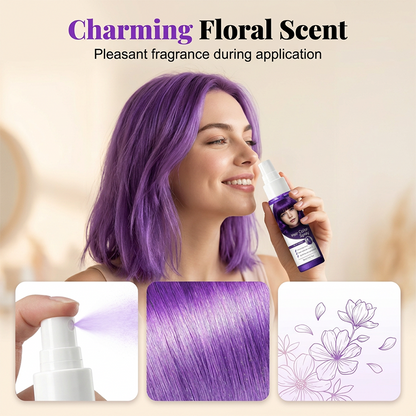 🥳2026 HOT SALE🥳💞50K+ SOLD!💨🌈 50% OFF! Temporary Hair Color Spray – Instant purple highlights, washable & gentle. No residue, no damage. Try a new look today! 🌟💜