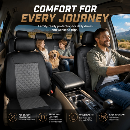 Universal PU Leather Car Seat Cover Set