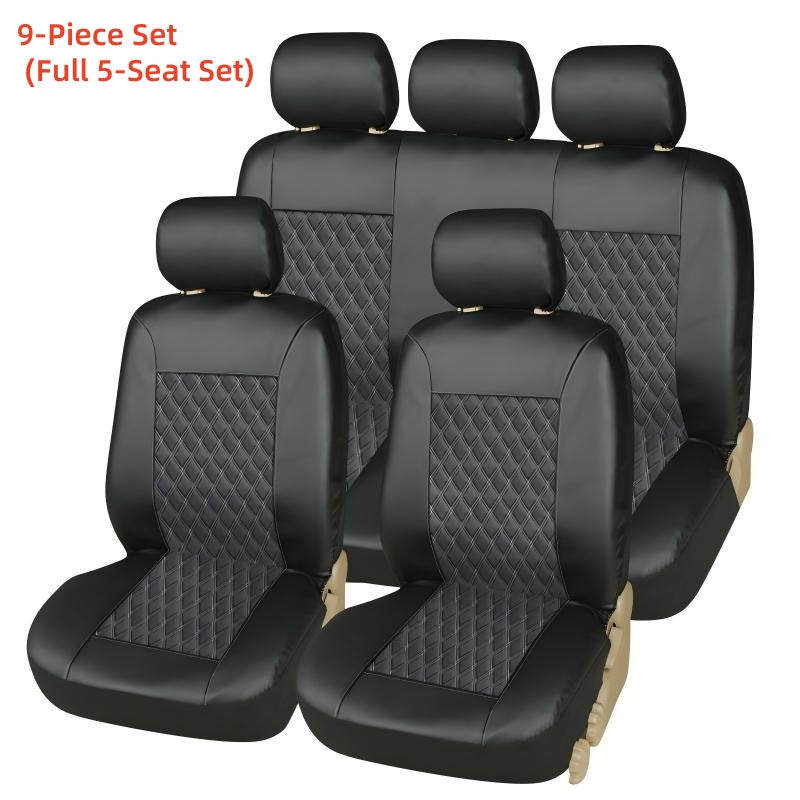 Universal PU Leather Car Seat Cover Set