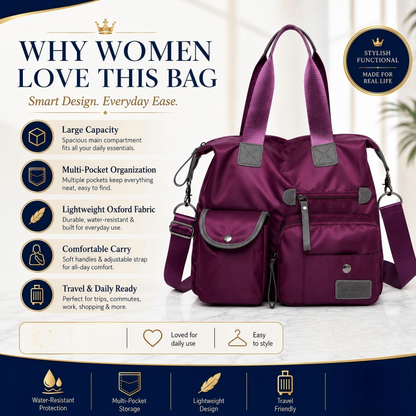 👜 LIMITED-TIME 50% OFF! 💐 Large Capacity Waterproof Tote Bag for Women