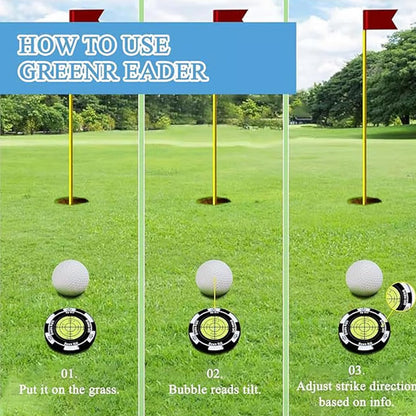 Precision Golf Green Reading Level & Ball Marker