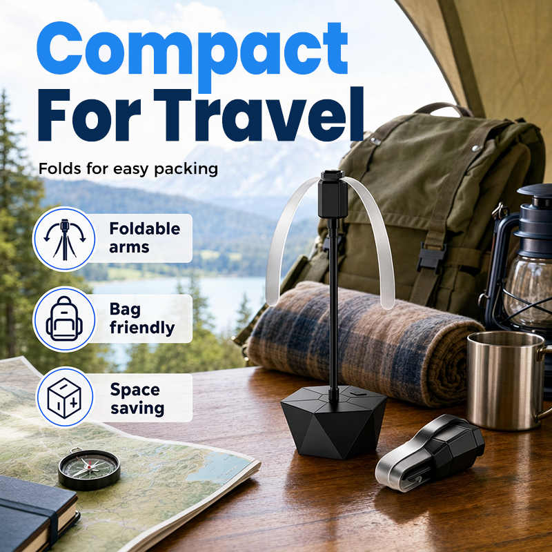 USB Rechargeable Retractable Outdoor Fly Repeller Fan