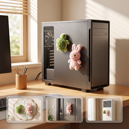 🧸 Only £ 9.99! 🧲 Lovely Plushie Fridge Magnet Doll – Premium Mink Velvet, Hidden Magnet, Perfect for Fridge, Laptop & Bags ✨