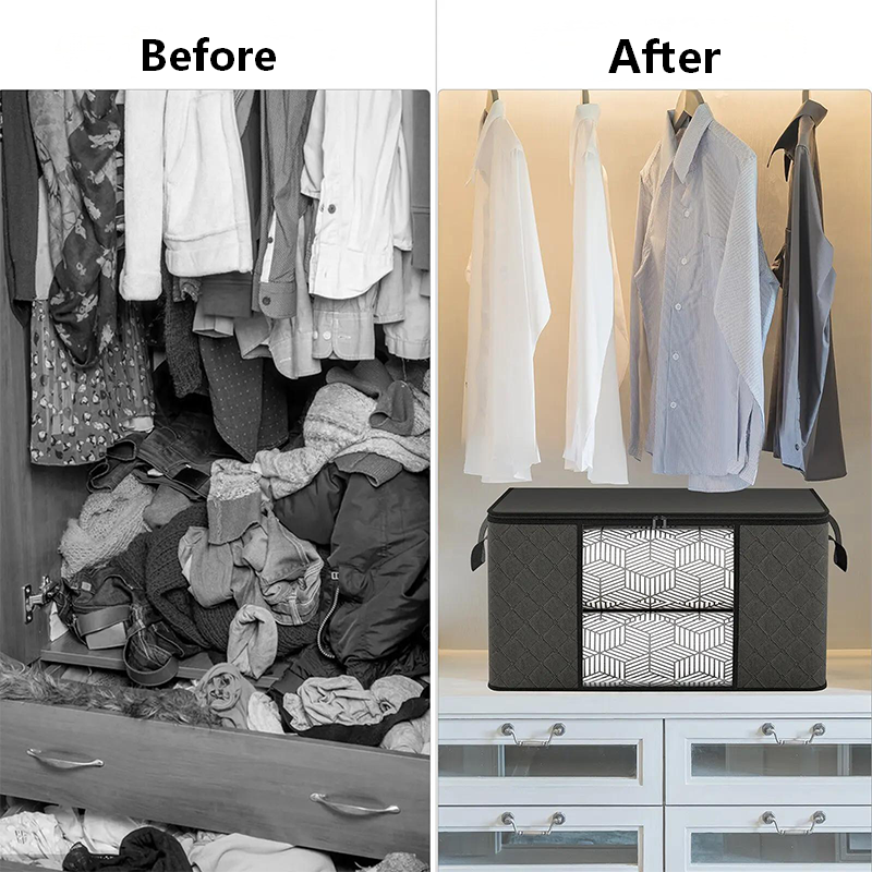🏆Last Day Sale ONLY ￡6.99!!🔥StorRight™ 90L Heavy-Duty Storage Bag🏆Mothproof & Airtight with Clear Window🛏️ Thick, Airtight & Moving-Ready! 🇬🇧🧳