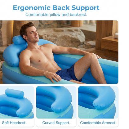 Three-Layer Insulated Inflatable Bathtub