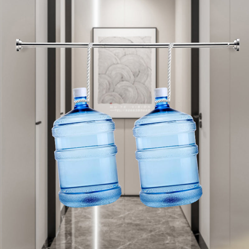 ✨ Install in seconds without drilling—adjustable tension rod for smarter storage at home 🏠